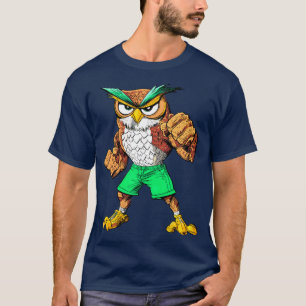 T-Shirt De Treinador De Esportes De Coruja