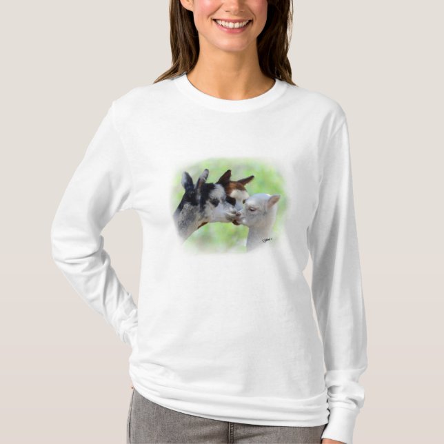 T-shirt de três alpacas (Frente)