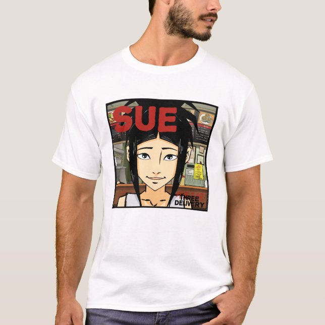 T-shirt de três Delivery™ Sue (Frente)