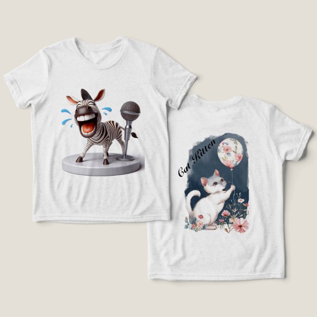 T-shirt de três misturas (Design Frente e Verso)