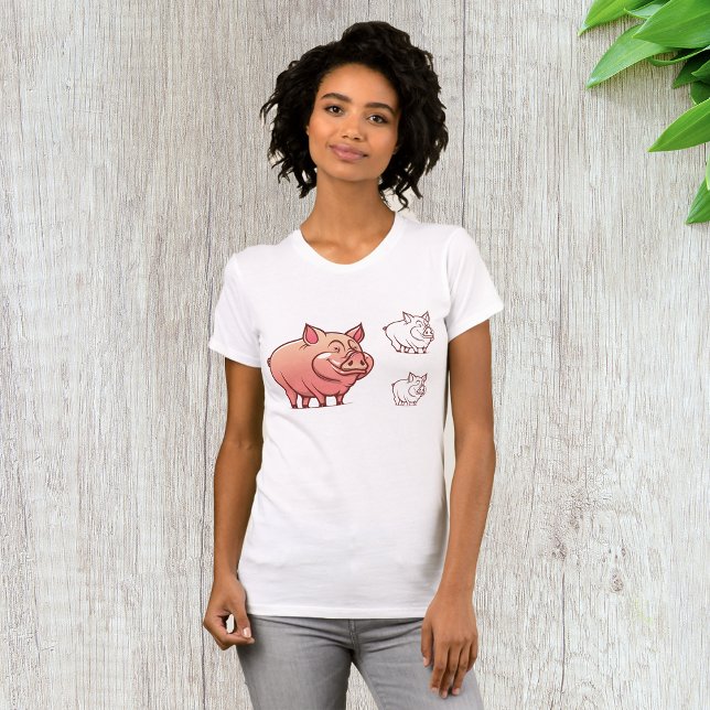 T-Shirt de Três Porcos (Criador carregado)