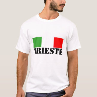 t-shirt de trieste ele petto da bandeira