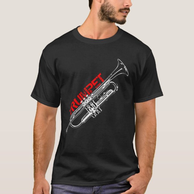 T-shirt de trompete (Frente)