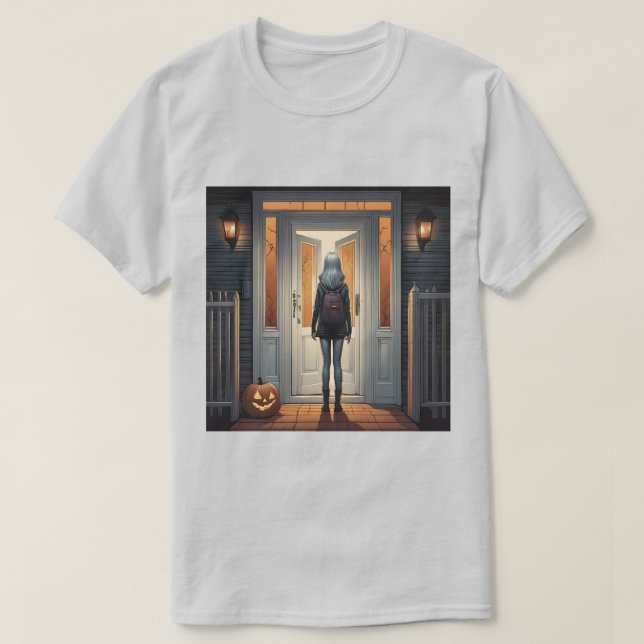 T-Shirt De Truque Ou De Tratador (Frente do Design)