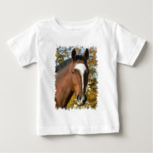 T-shirt de um quarto da criança do cavalo