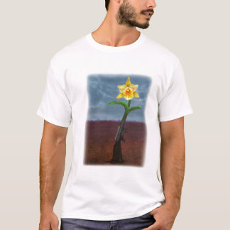 T-shirt de uma arma a uma flor