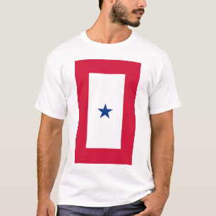 t-shirt de uma estrela da bandeira do serviço da