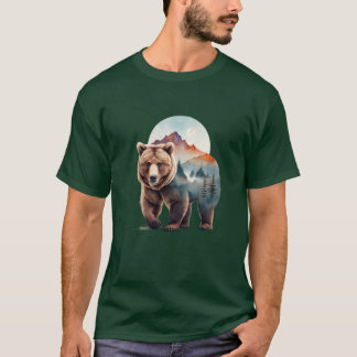T-Shirt de urso grizzly