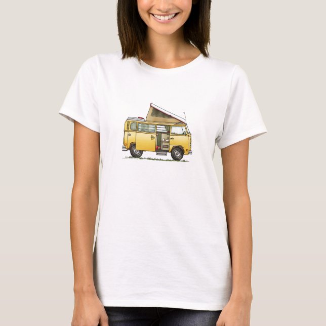 T-shirt de Van de campista de Campmobile (Frente)