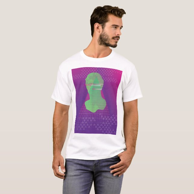 T-shirt de Vaporwave (Frente Completa)