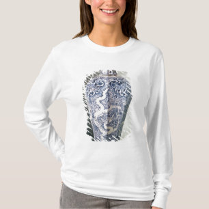 T-shirt De "vaso octogonal Mei- P'ing" com branco