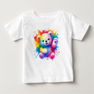 T-Shirt de Verão, Cuja Cor de Água Colorida