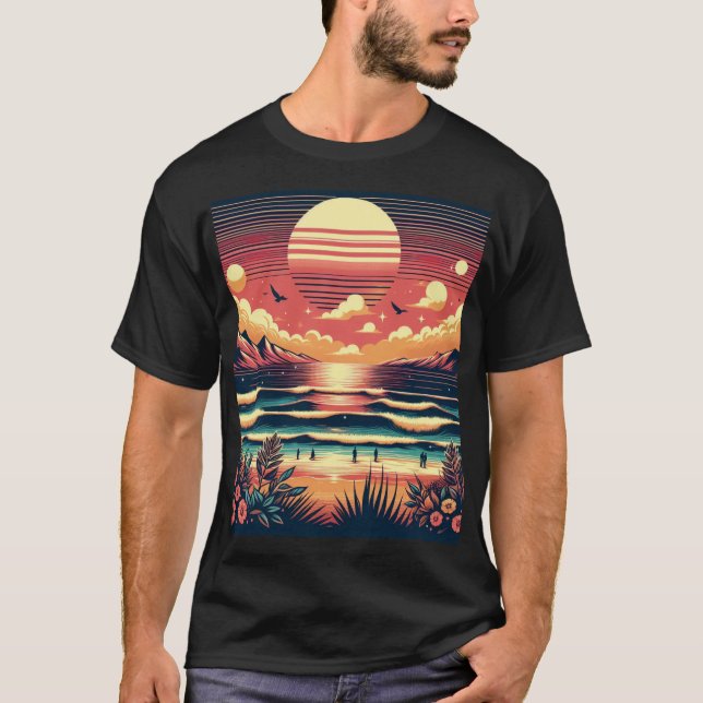 T-shirt de Verão e mar (Frente)