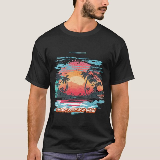 t-shirt de verão em hawai (Frente)