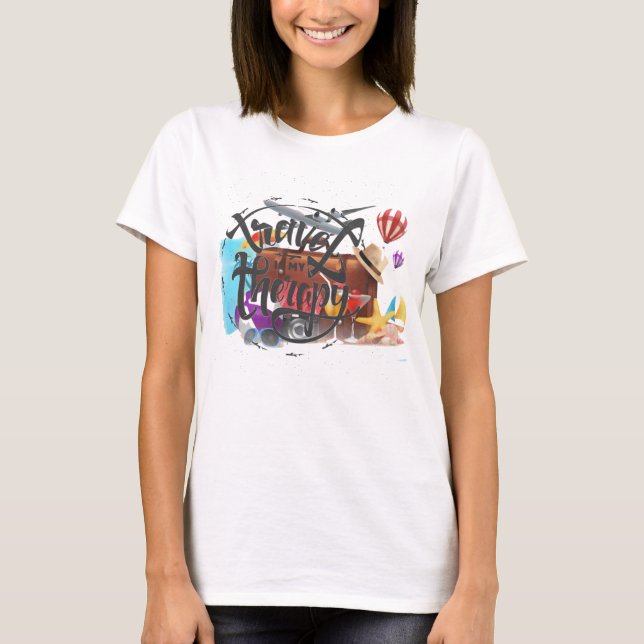 T-Shirt de viagem (Frente)