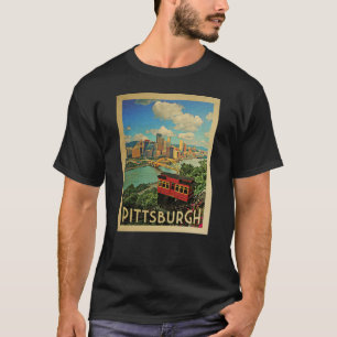 T-shirt de Viagens vintage de Pittsburgh
