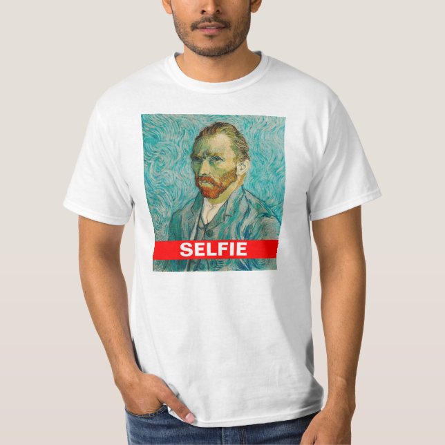 T-shirt de Vincent van Gogh Selfie (Frente)