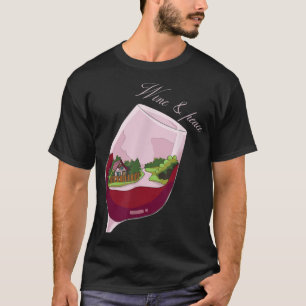 T-Shirt De Vinho Com Amor De Paz