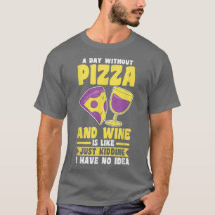 T-Shirt de Vinho e Pizza