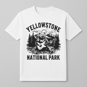 T-Shirt De Violão De Urso Yellowstone