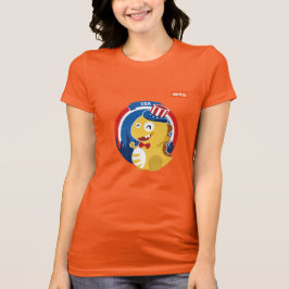 T-shirt de VIPKID EUA (alaranjado)