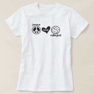 T-Shirt de Voleibol Peace Love