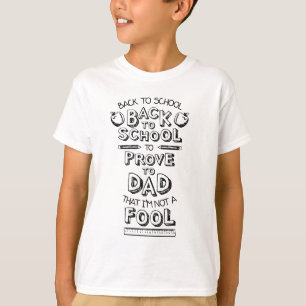 T-shirt De volta à escola