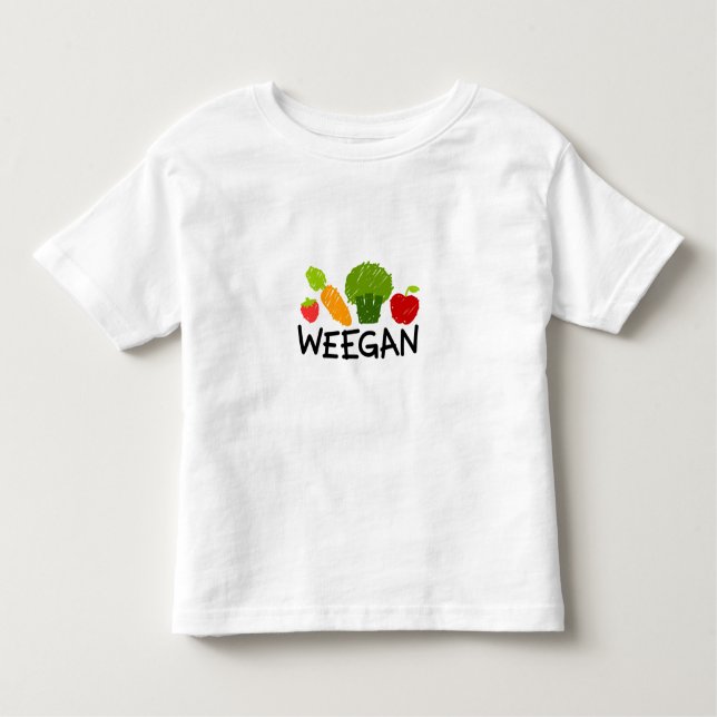 T-shirt de Weegan da criança - luz (Frente)