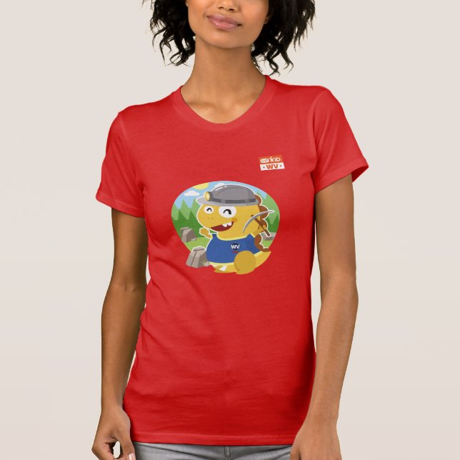 T-shirt de West Virginia VIPKID (alaranjado) (Frente)