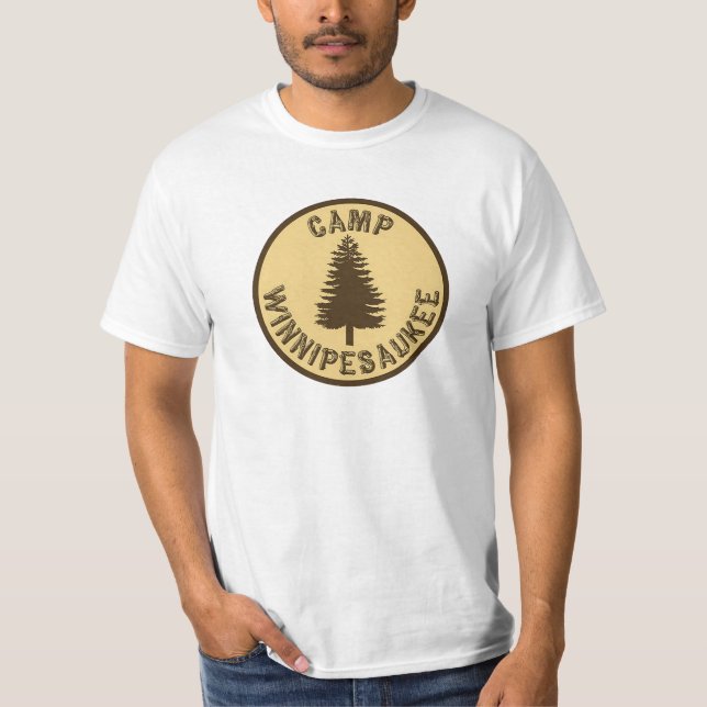 T-shirt de Winnipesaukee do acampamento (Frente)