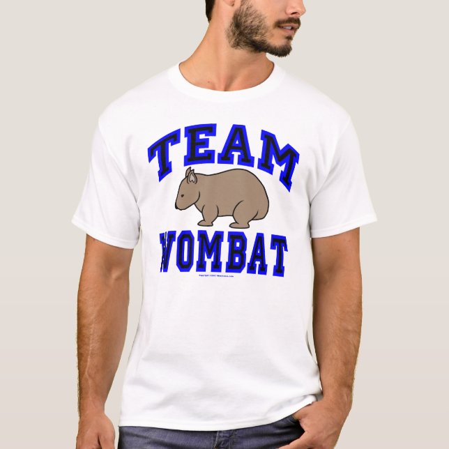 T-shirt de Wombat IV da equipe (Frente)