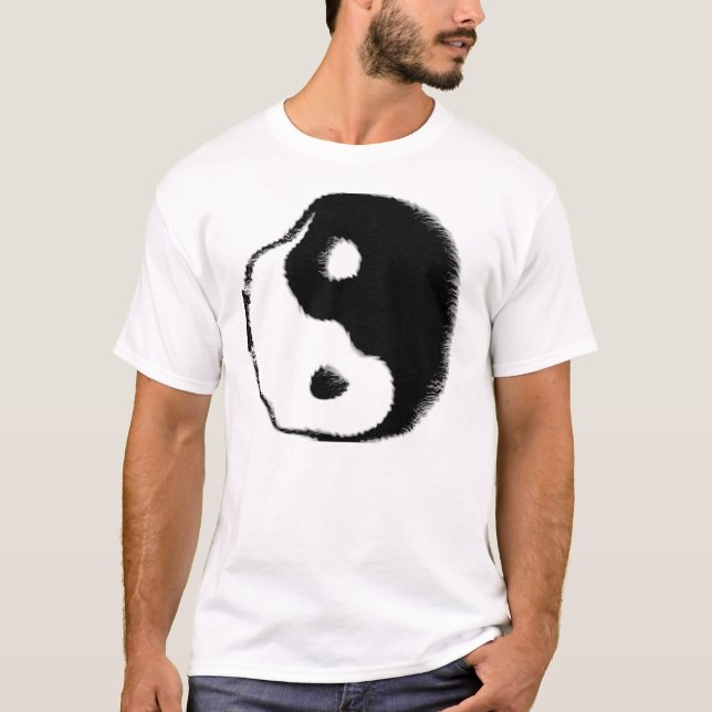 T-shirt de Yang da urdidura de Ying (Frente)