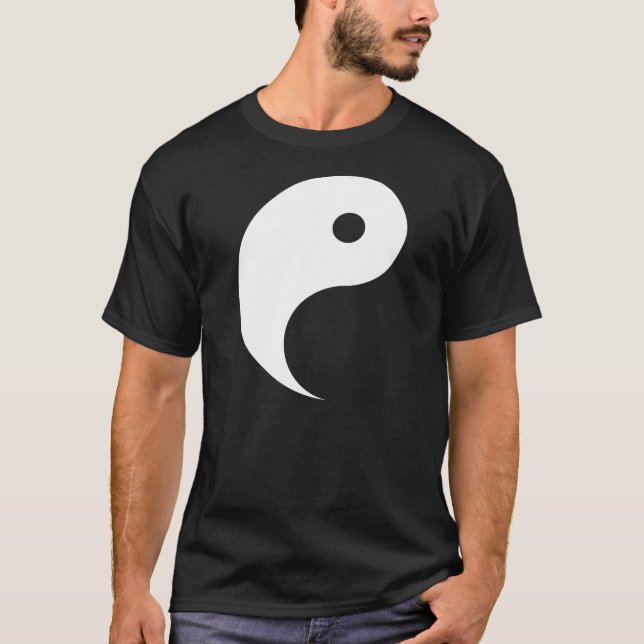 T-shirt de Yang, olhares grandes com Yin (Frente)
