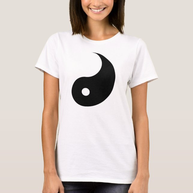 T-shirt de Yin, olhares grandes com Yang (Frente)
