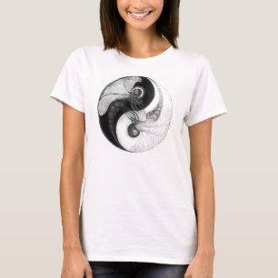 T-shirt de Yin Yang da libélula