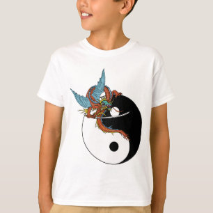 T-shirt de Yin Yang do dragão