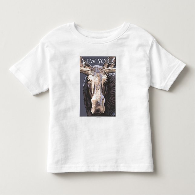 T-shirt De YorkMoose fim novo acima (Frente)