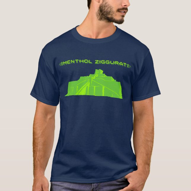 T-shirt de Ziggurat do mentol (Frente)