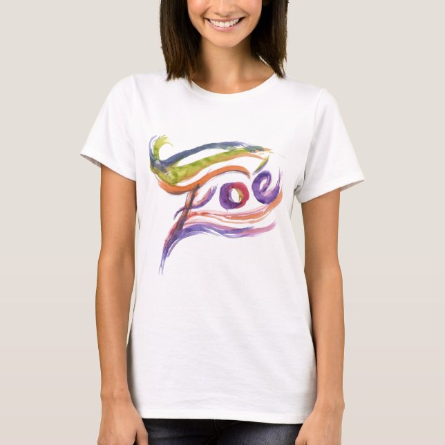 T-shirt de Zoe para as meninas (Frente)