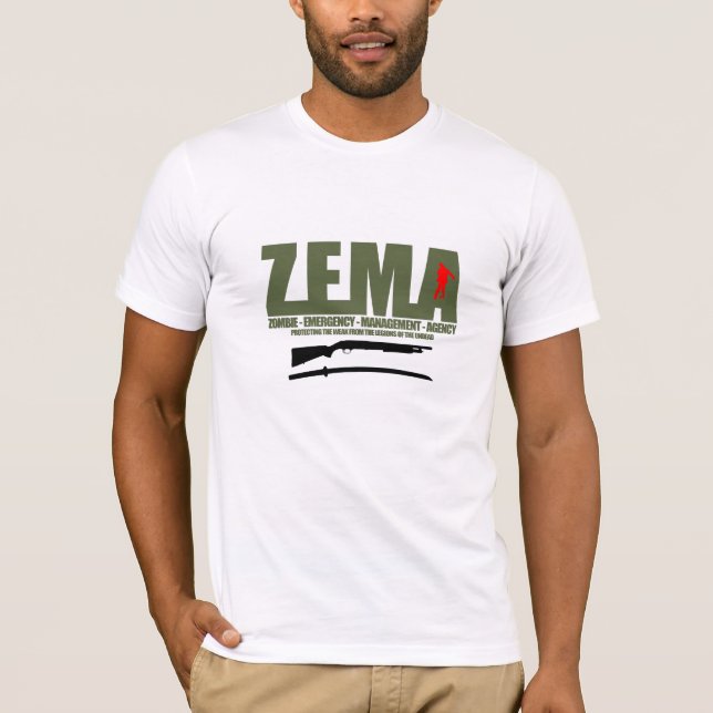 T-shirt de Zombie.Emergency.Management.Agency (Frente)