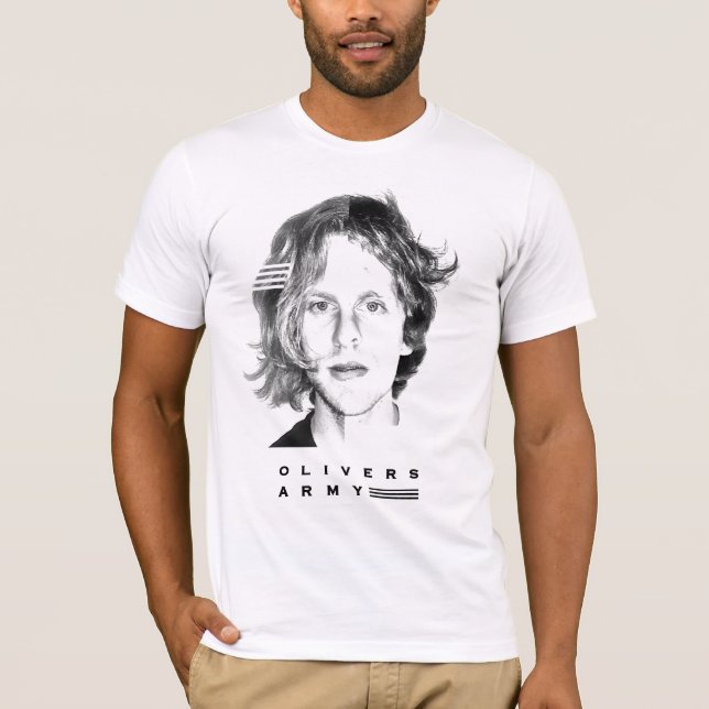 T-shirt Decalque da cara do exército de Olivers (Frente)