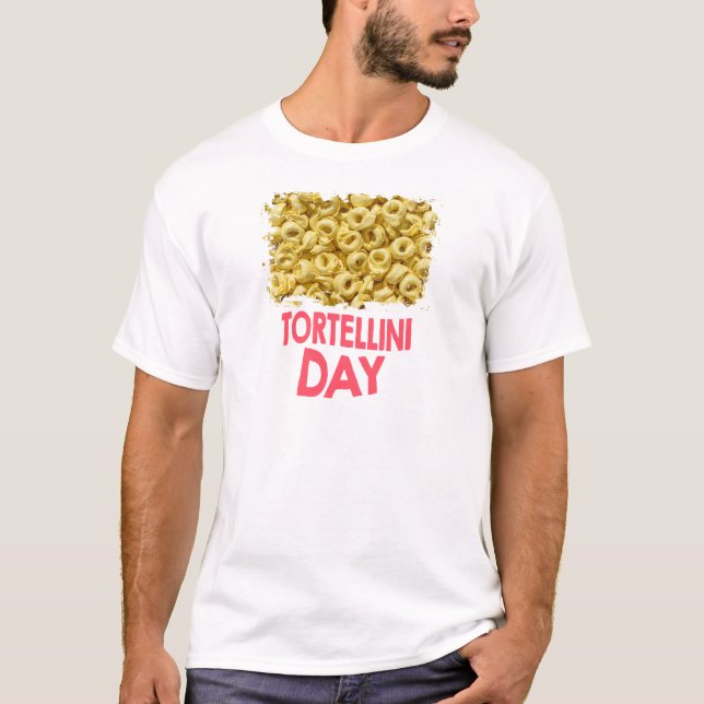 T-shirt Décimo terceiro fevereiro - dia do Tortellini (Frente)