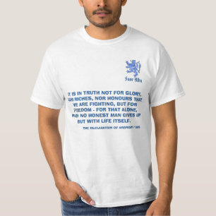 T-shirt Declaração escocesa da independência do leão d