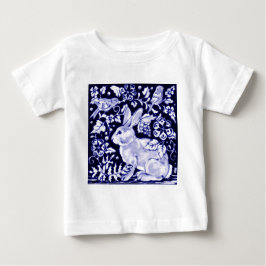 T-shirt Dedham Blue Rabbit, Classic Blue & White Design