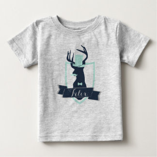 T-shirt Deer Little Man, Personalizado, Bebê De Roupa De F