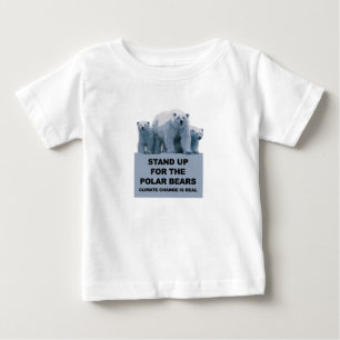 T-shirt Defenda os Ursos Polares