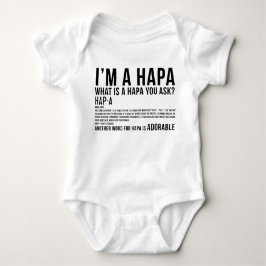 T-shirt Definição de Hapa, orgulho de Hapa, bebê de Hapa