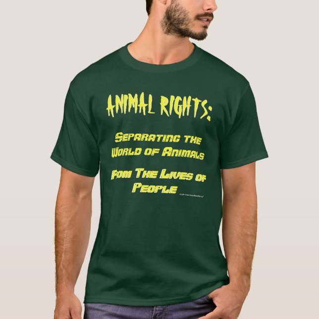 T-shirt Definição dos direitos dos animais (Frente)
