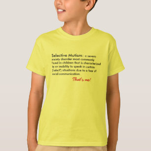 T-shirt Definição Mutism seletiva