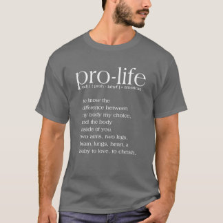 T-Shirt Definição Pro-Life